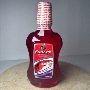 Close Up Cinnamon Flavor Mouthwash with Calcium Alcohol Free Sugar Free 16 Fl Oz